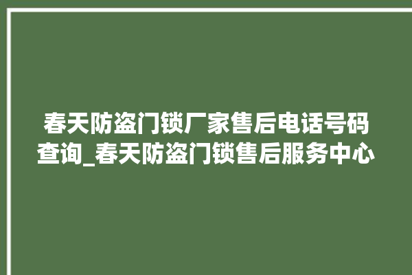 春天防盗门锁厂家售后电话号码查询_春天防盗门锁售后服务中心 。门锁