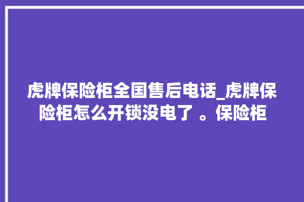 虎牌保险柜全国售后电话_虎牌保险柜怎么开锁没电了 。保险柜