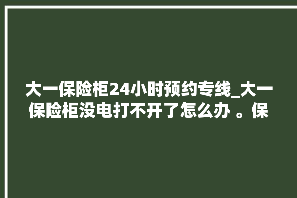 大一保险柜24小时预约专线_大一保险柜没电打不开了怎么办 。保险柜