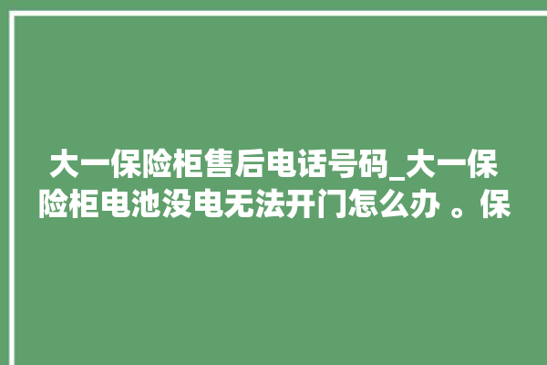 大一保险柜售后电话号码_大一保险柜电池没电无法开门怎么办 。保险柜