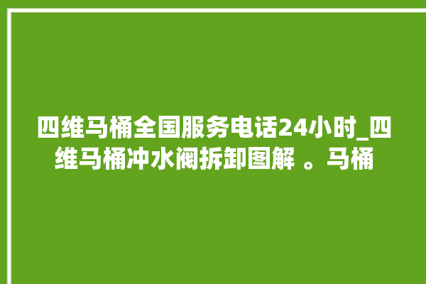 四维马桶全国服务电话24小时_四维马桶冲水阀拆卸图解 。马桶