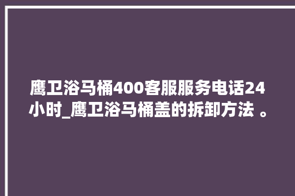 鹰卫浴马桶400客服服务电话24小时_鹰卫浴马桶盖的拆卸方法 。卫浴