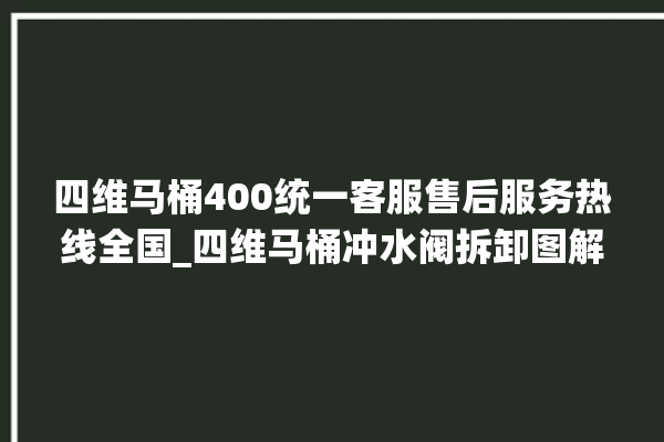 四维马桶400统一客服售后服务热线全国_四维马桶冲水阀拆卸图解 。马桶