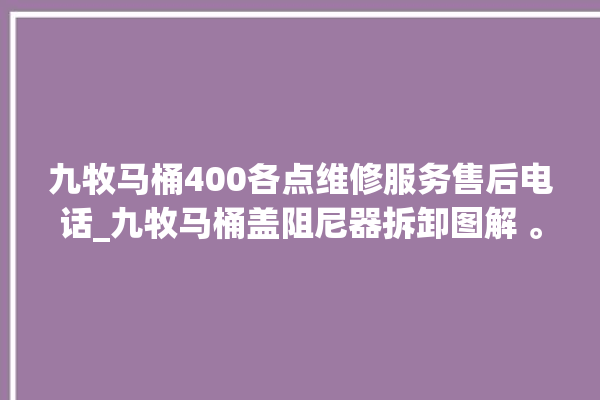 九牧马桶400各点维修服务售后电话_九牧马桶盖阻尼器拆卸图解 。维修服务