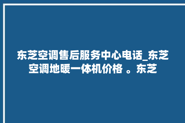 东芝空调售后服务中心电话_东芝空调地暖一体机价格 。东芝