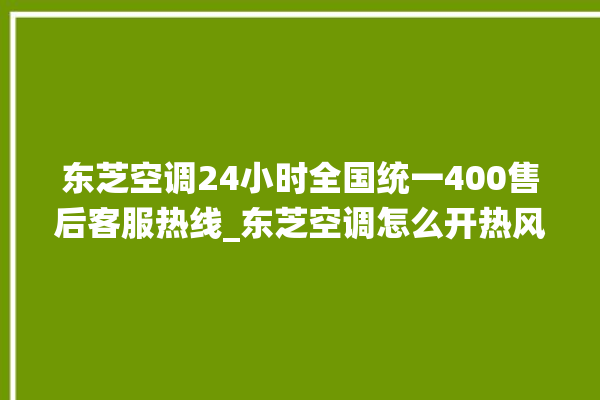 东芝空调24小时全国统一400售后客服热线_东芝空调怎么开热风 。东芝