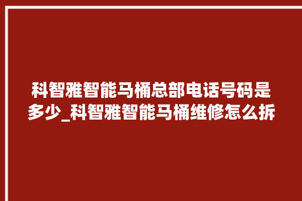 科智雅智能马桶总部电话号码是多少_科智雅智能马桶维修怎么拆卸 。马桶