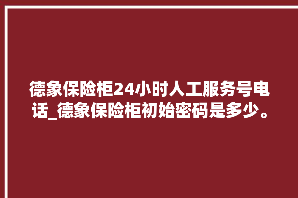 德象保险柜24小时人工服务号电话_德象保险柜初始密码是多少。保险柜_小时