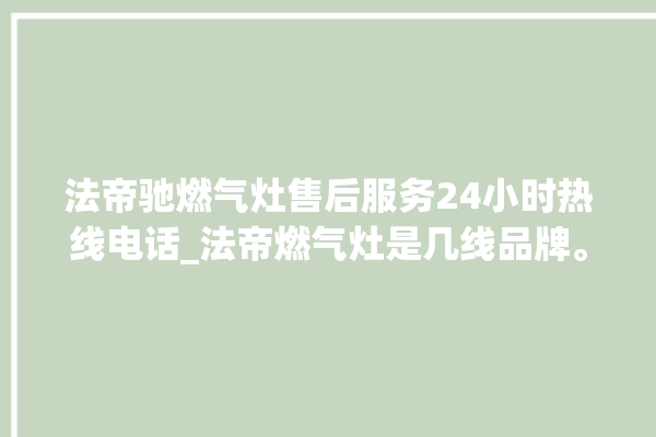 法帝驰燃气灶售后服务24小时热线电话_法帝燃气灶是几线品牌。燃气灶_热线电话