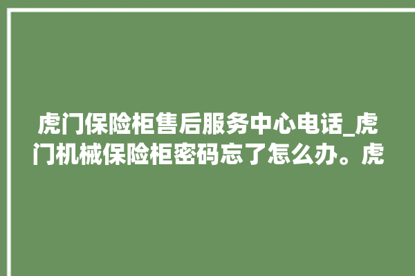 虎门保险柜售后服务中心电话_虎门机械保险柜密码忘了怎么办。虎门_保险柜