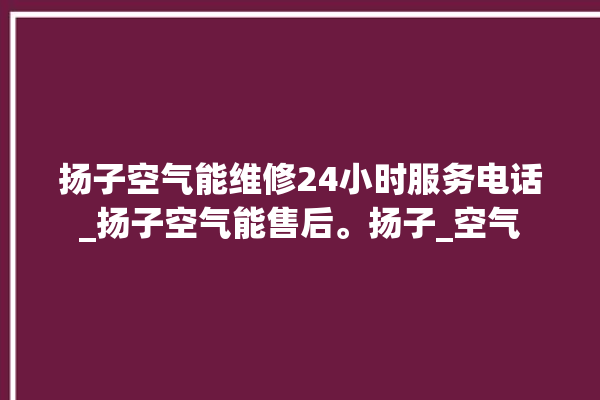 扬子空气能维修24小时服务电话_扬子空气能售后。扬子_空气