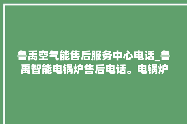 鲁禹空气能售后服务中心电话_鲁禹智能电锅炉售后电话。电锅炉_售后