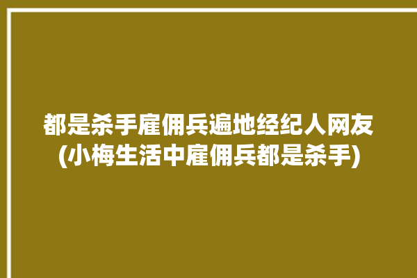 都是杀手雇佣兵遍地经纪人网友(小梅生活中雇佣兵都是杀手)