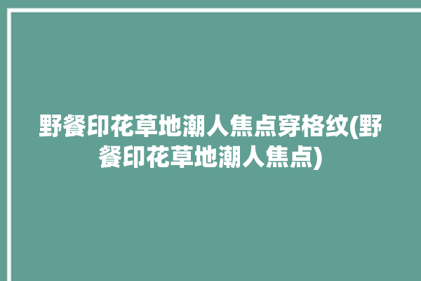 野餐印花草地潮人焦点穿格纹(野餐印花草地潮人焦点)