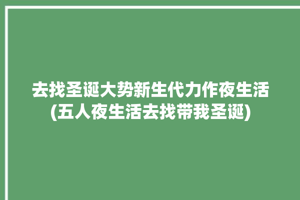 去找圣诞大势新生代力作夜生活(五人夜生活去找带我圣诞)