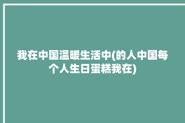 我在中国温暖生活中(的人中国每个人生日蛋糕我在)