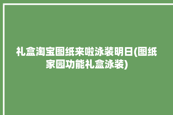 礼盒淘宝图纸来啦泳装明日(图纸家园功能礼盒泳装)