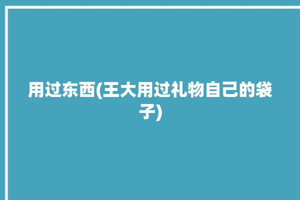 用过东西(王大用过礼物自己的袋子)