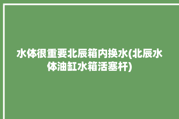 水体很重要北辰箱内换水(北辰水体油缸水箱活塞杆)