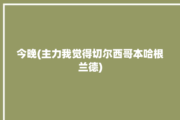 今晚(主力我觉得切尔西哥本哈根兰德)