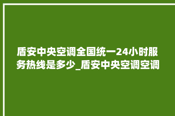 盾安中央空调全国统一24小时服务热线是多少_盾安中央空调空调黄灯闪 。中央空调