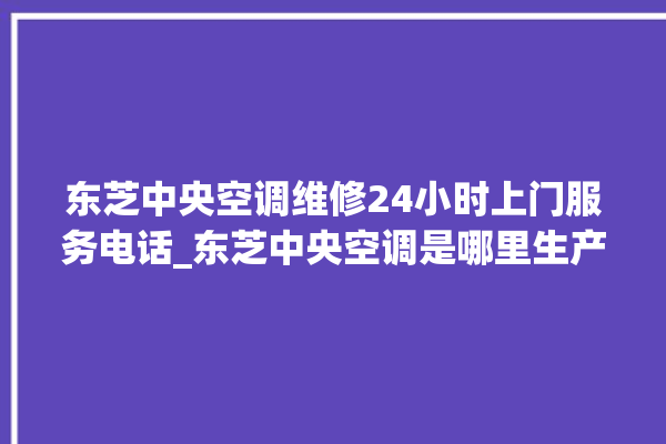 东芝中央空调维修24小时上门服务电话_东芝中央空调是哪里生产的 。东芝