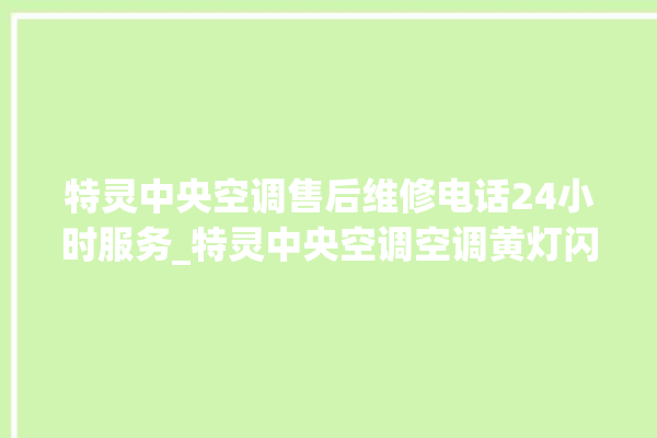 特灵中央空调售后维修电话24小时服务_特灵中央空调空调黄灯闪 。中央空调