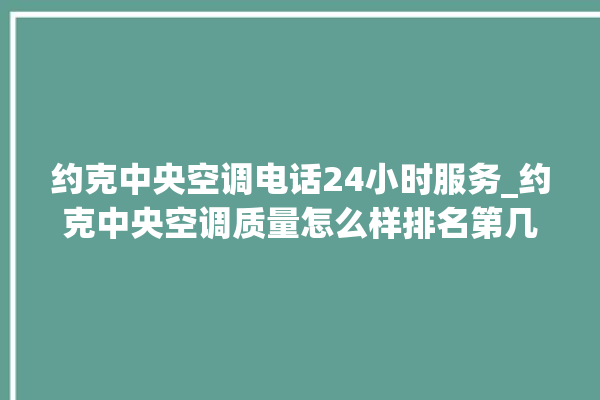 约克中央空调电话24小时服务_约克中央空调质量怎么样排名第几 。约克