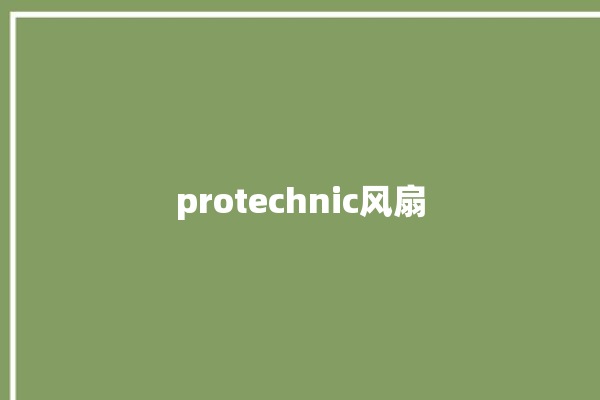 protechnic风扇