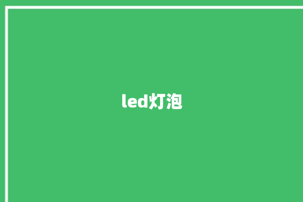 led灯泡