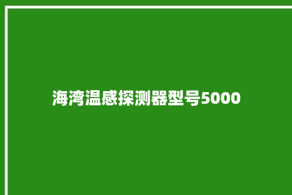 海湾温感探测器型号5000