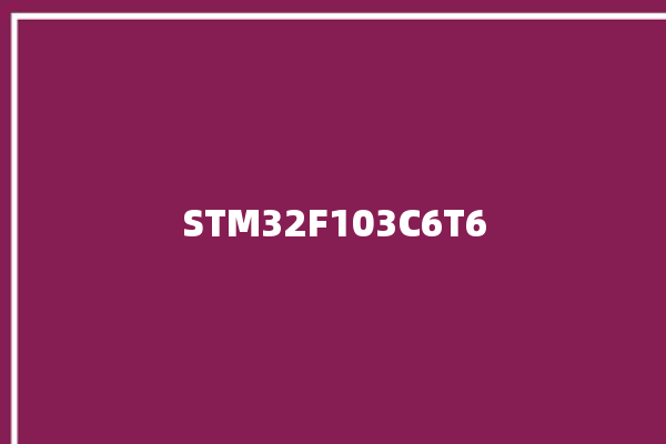 STM32F103C6T6