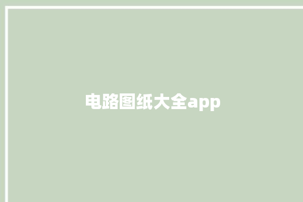 电路图纸大全app