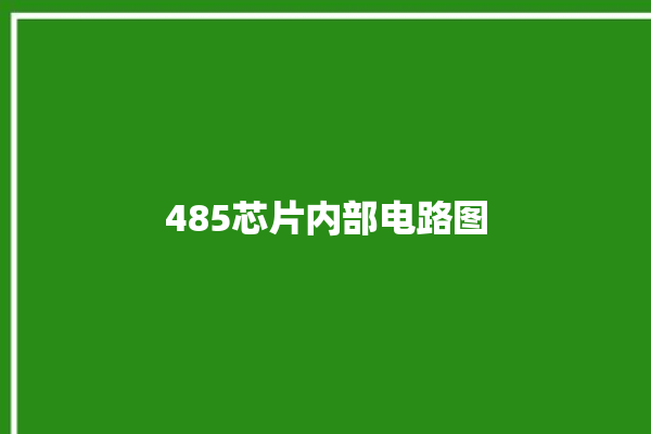 485芯片内部电路图