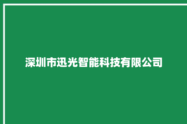 深圳市迅光智能科技有限公司