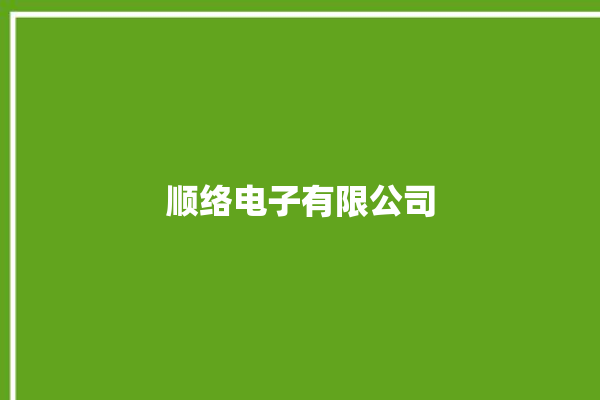 顺络电子有限公司