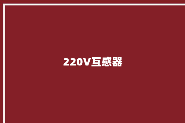 220V互感器