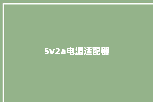 5v2a电源适配器