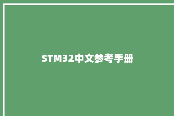 STM32中文参考手册