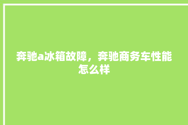 奔驰a冰箱故障，奔驰商务车性能怎么样