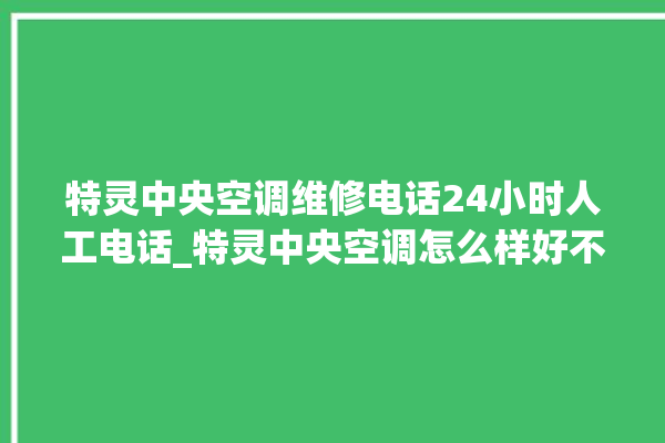 特灵中央空调维修电话24小时人工电话_特灵中央空调怎么样好不好 。中央空调