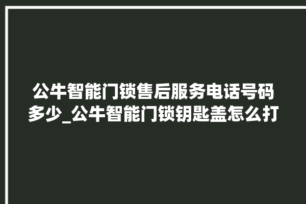 公牛智能门锁售后服务电话号码多少_公牛智能门锁钥匙盖怎么打开 。公牛