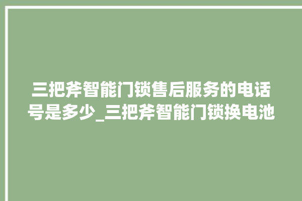 三把斧智能门锁售后服务的电话号是多少_三把斧智能门锁换电池 。门锁