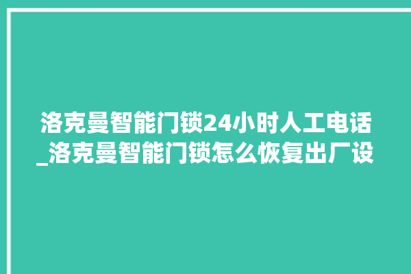 洛克曼智能门锁24小时人工电话_洛克曼智能门锁怎么恢复出厂设置 。洛克