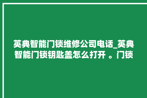 英典智能门锁维修公司电话_英典智能门锁钥匙盖怎么打开 。门锁