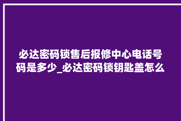 必达密码锁售后报修中心电话号码是多少_必达密码锁钥匙盖怎么打开 。密码锁