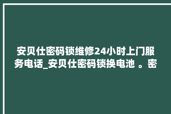 安贝仕密码锁维修24小时上门服务电话_安贝仕密码锁换电池 。密码锁