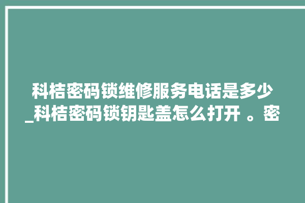 科桔密码锁维修服务电话是多少_科桔密码锁钥匙盖怎么打开 。密码锁