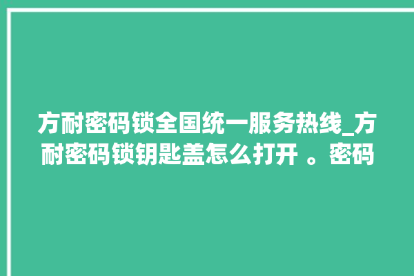 方耐密码锁全国统一服务热线_方耐密码锁钥匙盖怎么打开 。密码锁