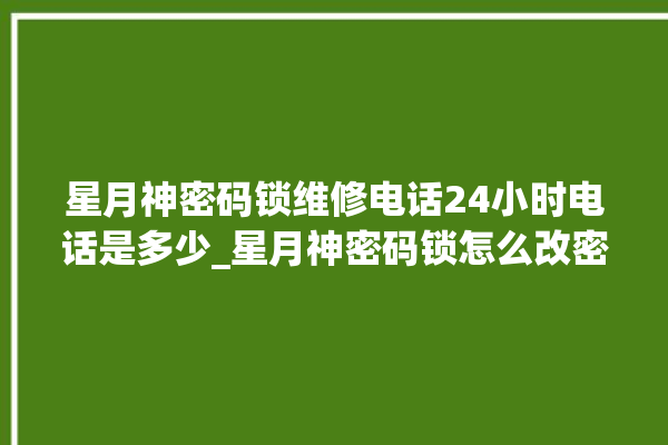 星月神密码锁维修电话24小时电话是多少_星月神密码锁怎么改密码 。神密